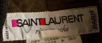 A Yves Saint Laurent Olive Green Cotton Corduroy Coat, Size 40.