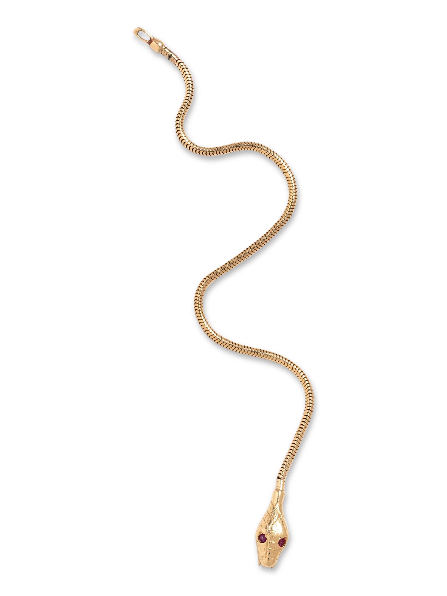 YELLOW GOLD SNAKE BRACELET