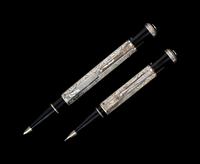 A Montblanc Marcel Proust Limited Edition Fountain Pen, Ballpoint and Mechanical Pencil Set