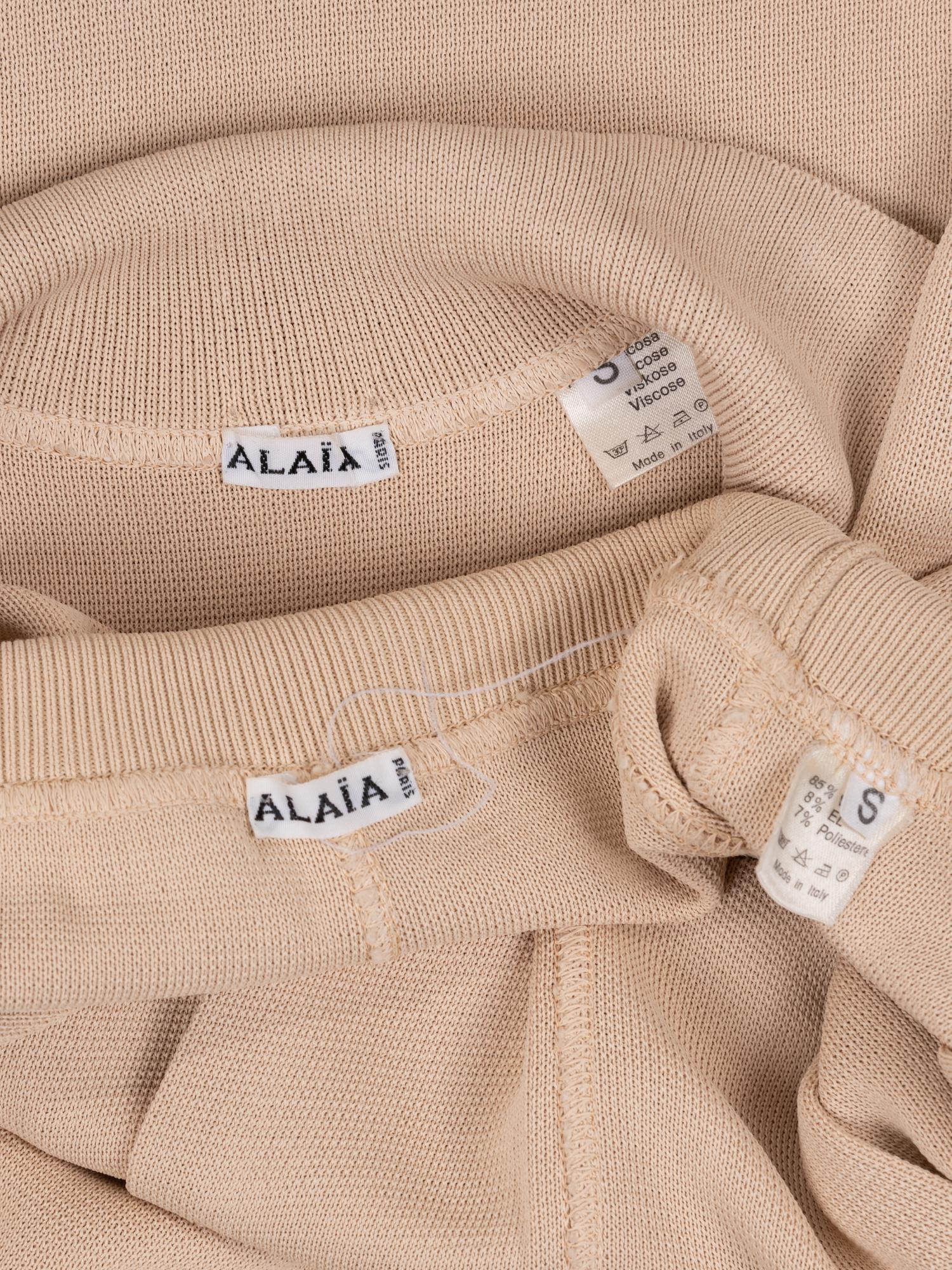 Alaïa Knit Two-Piece Ensemble, 1980-90s