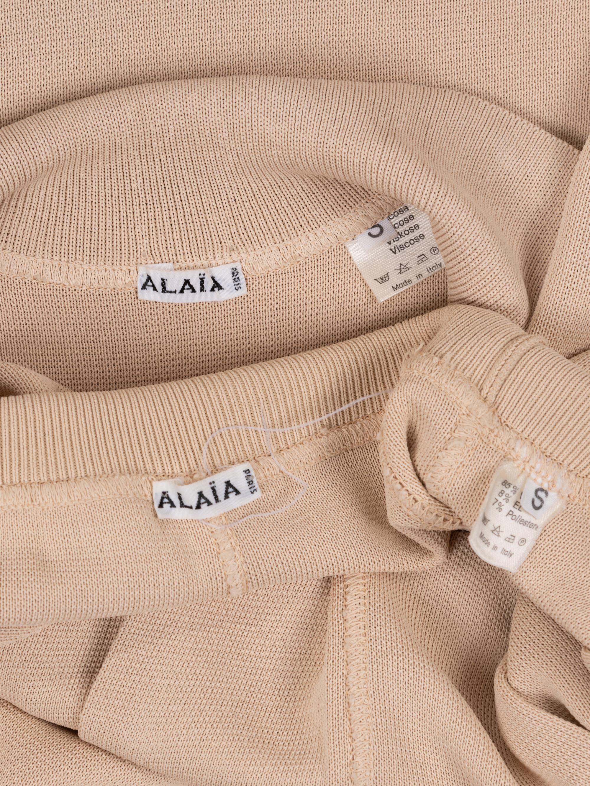 Alaïa Knit Two-Piece Ensemble, 1980-90s