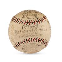 A 1923 Cincinnati Reds Team Signed Autograph Baseball (Beckett Authentication Services Letter of Authenticity)