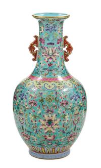 A Famille Rose Porcelain Vase
