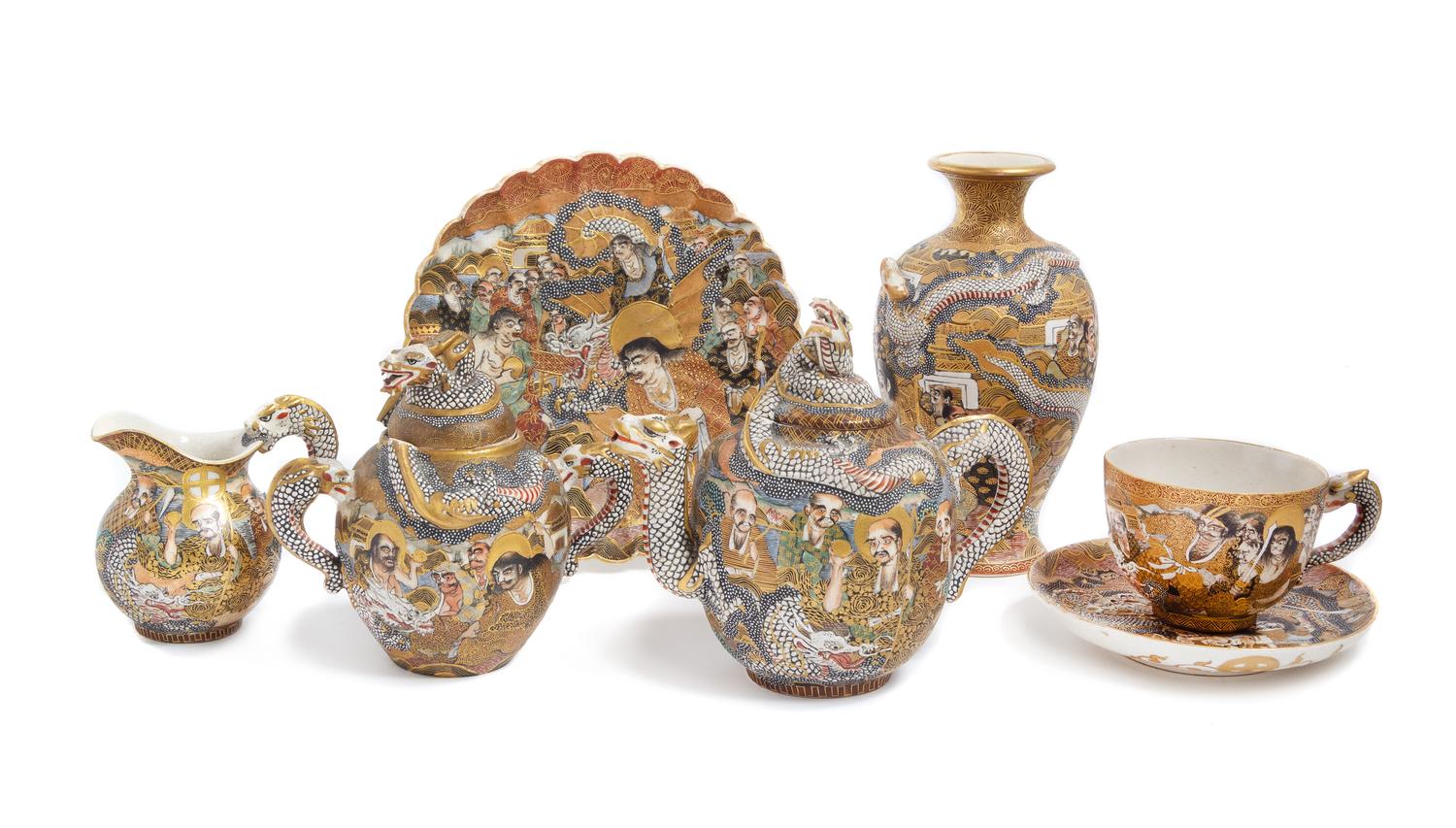 Six Japanese Satsuma Wares
