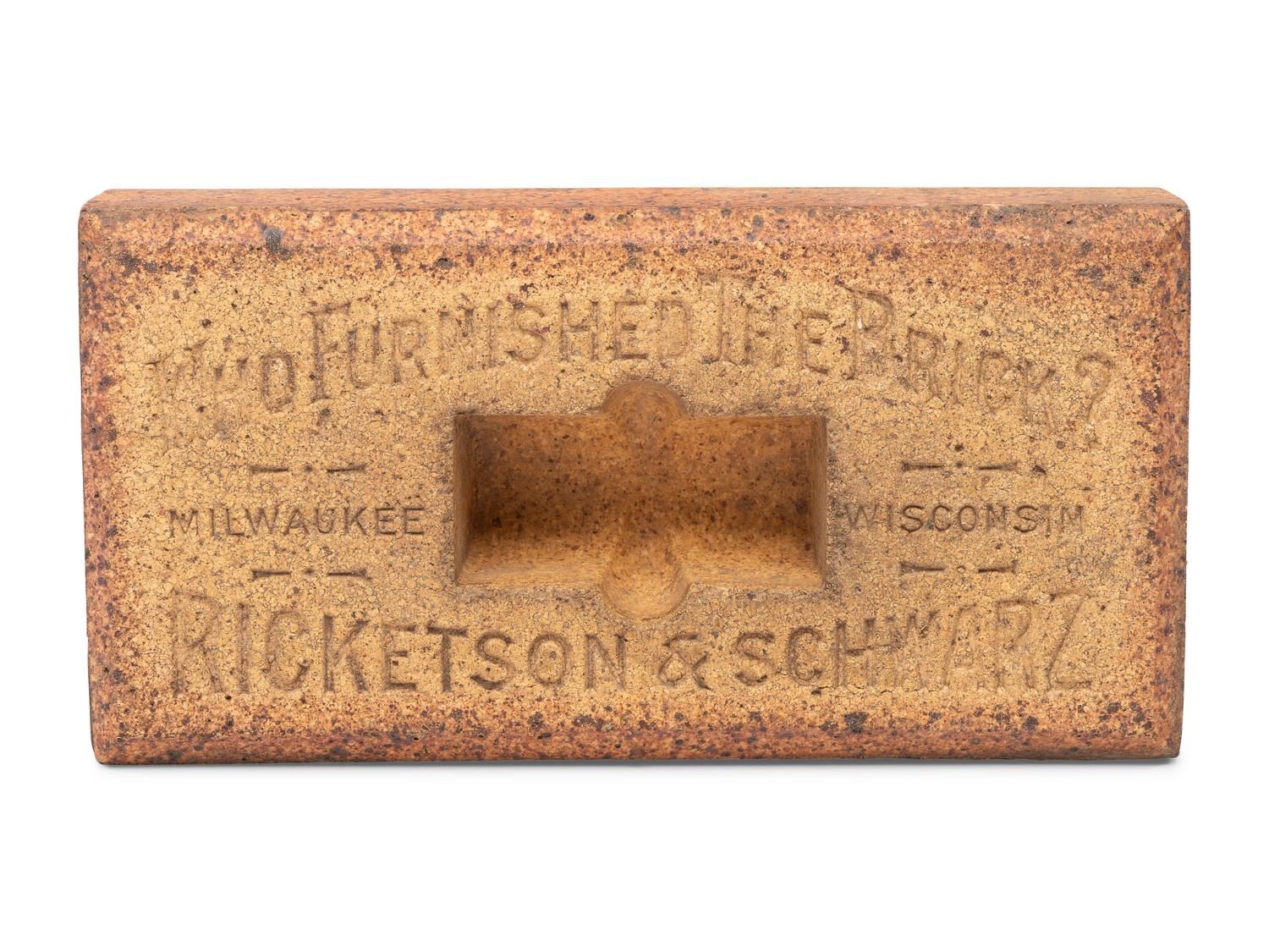A Salesman Sample Advertising Brick