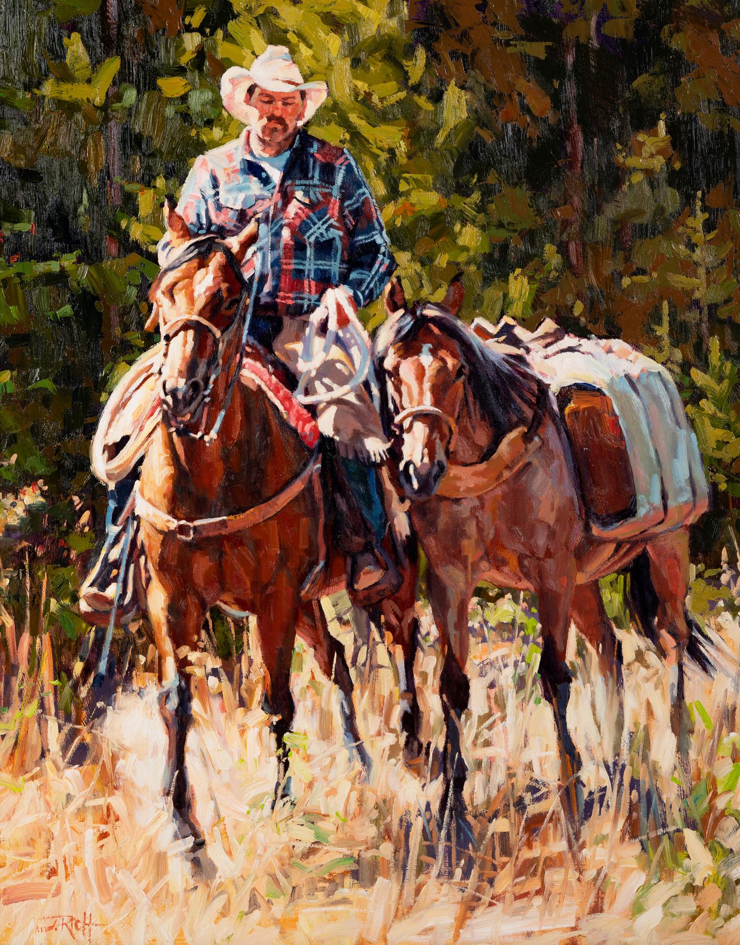 Cowboy on Horseback