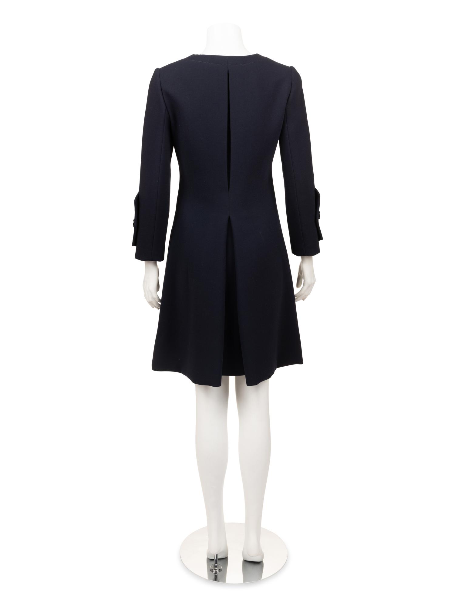 Galanos Wool Crepe Coat, 1960s