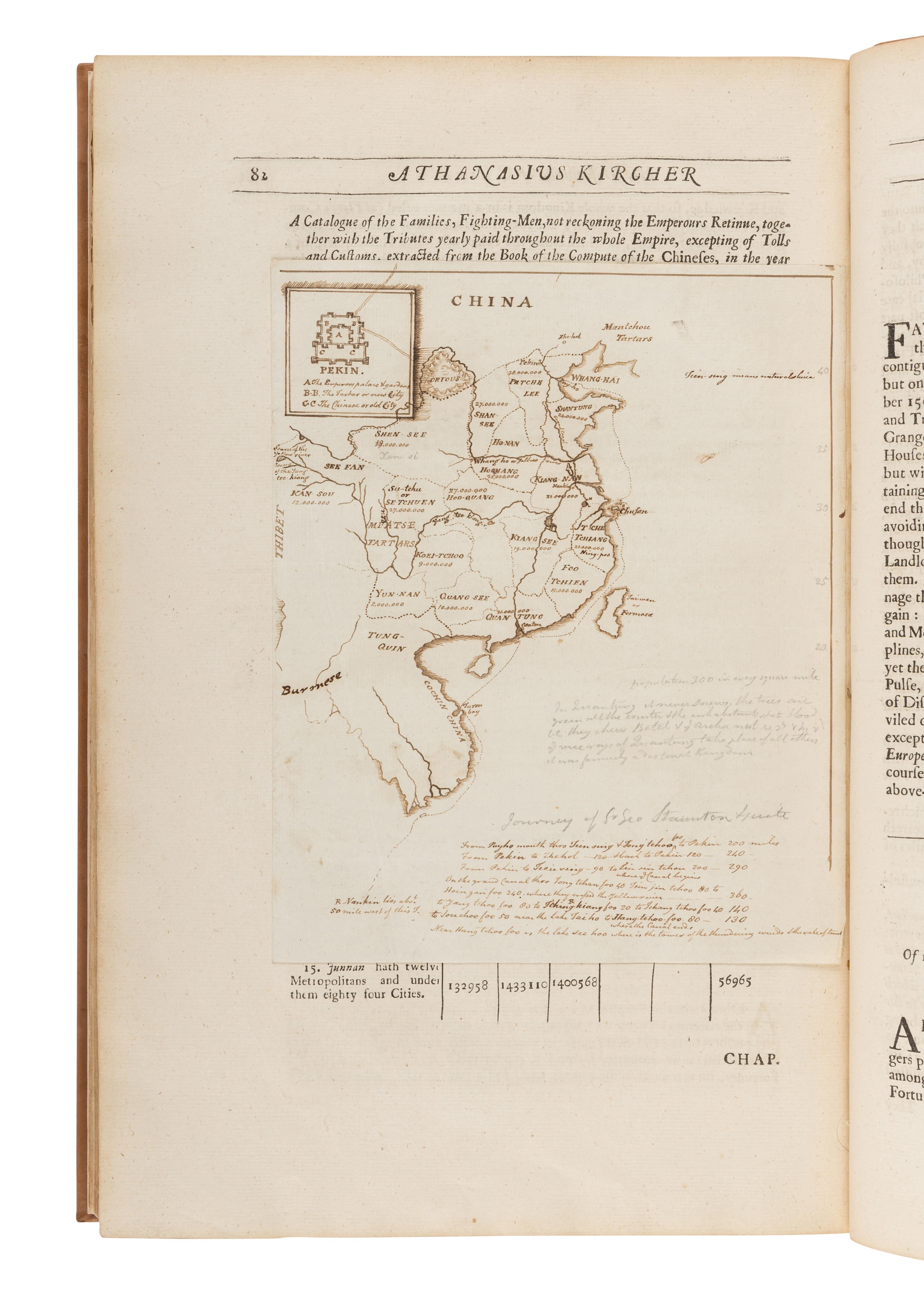 OGILBY, John (1600-1676), translator. NIEUHOFF, Jan (1640-1672). An Embassy from the East-India Company of the United Provinces, to the Grand Tartar Cham Emperour of China . London: John Macock, 1669.
