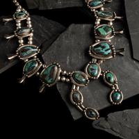 Navajo Squash Blossom Necklace