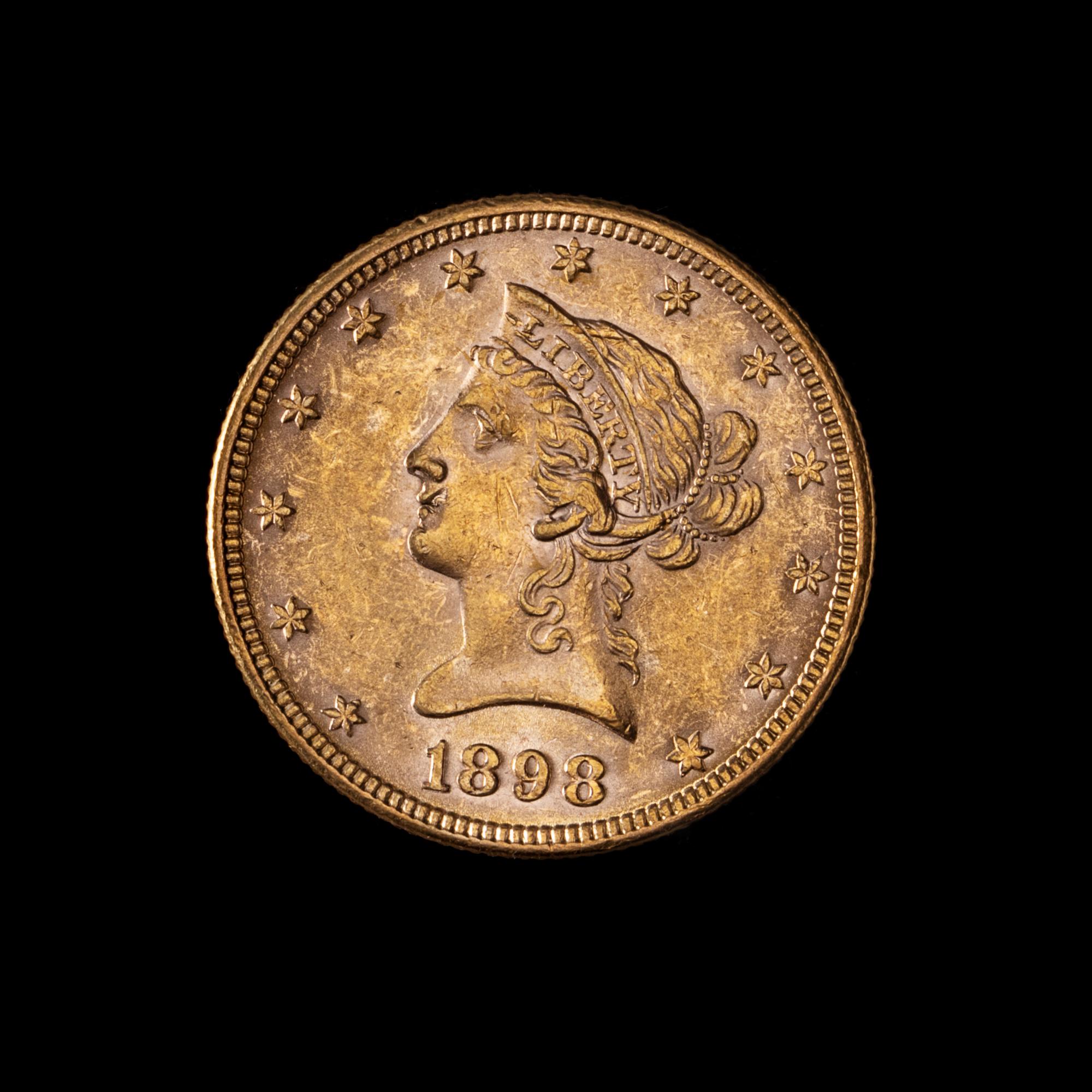 A United States 1898 Liberty Head $10 Gold Coin