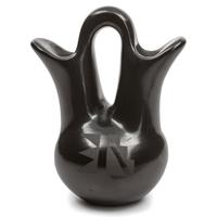 Blackware Pottery Wedding Vase