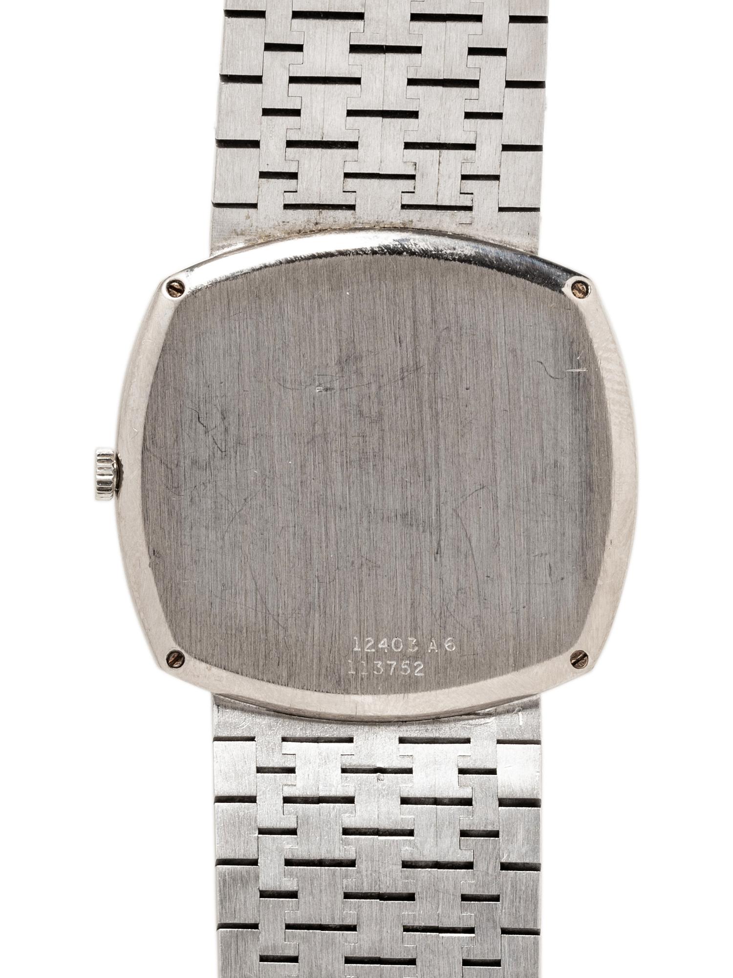 PIAGET, REF. 12403 A6 18K WHITE GOLD AND DIAMOND WATCH