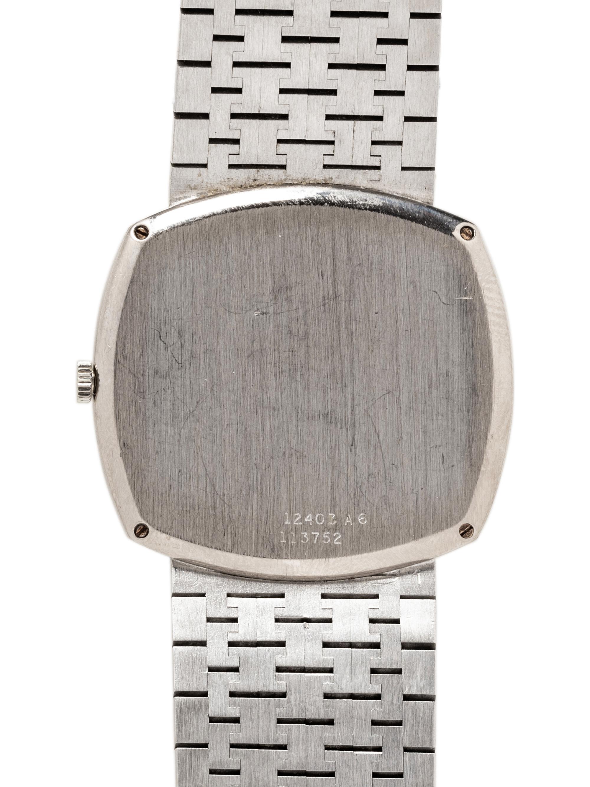 PIAGET, REF. 12403 A6 18K WHITE GOLD AND DIAMOND WATCH