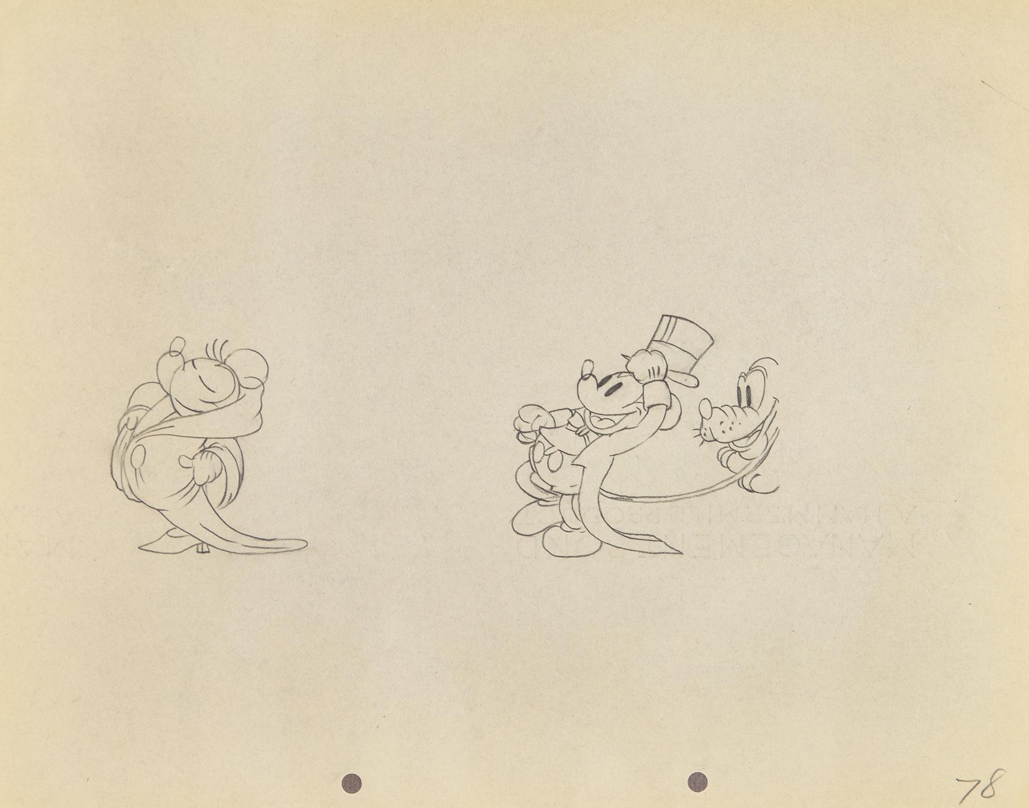 [Sendak, Maurice] Presentation Album of Original Mickey Mouse Production Drawings