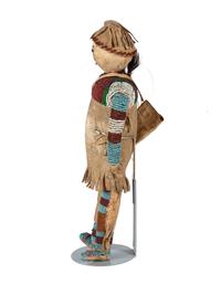 Northern Plains Beaded Hide Doll