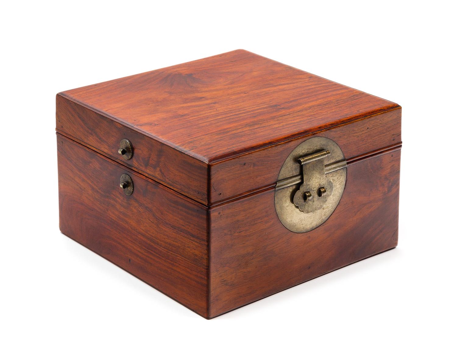 A Chinese Huanghuali Document Box Length 8 3/4 inches. — 18TH/19TH CENTURY