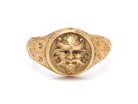 PAUL LANTUCH, YELLOW GOLD BANGLE BRACELET