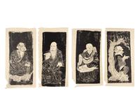 A Collection of Ten Chinese 'Luohan' Rubbings