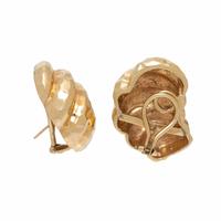 YELLOW GOLD GEOMETRIC EARRINGS