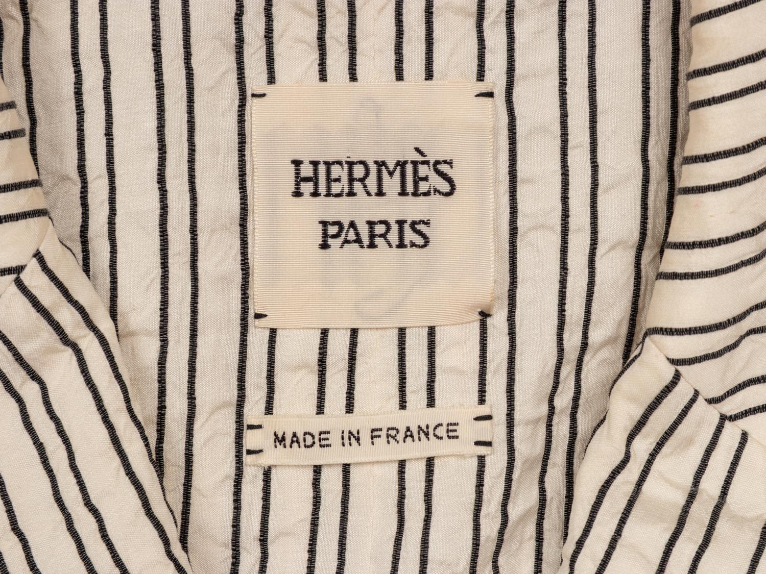 Hermès, Striped Seersucker Blazer