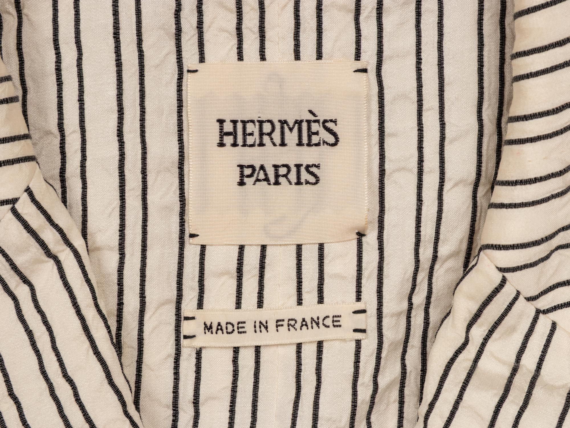 Hermès, Striped Seersucker Blazer