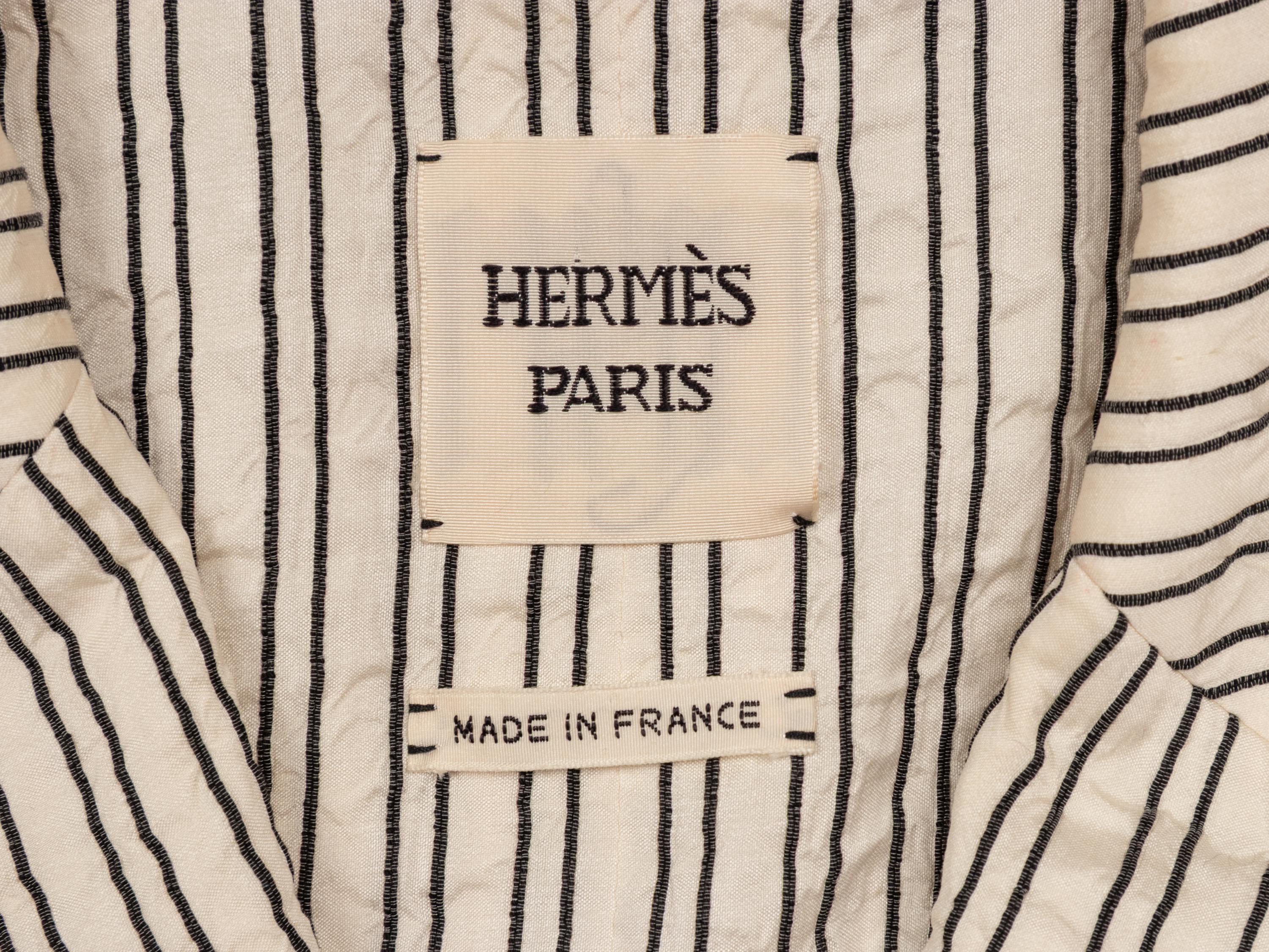 Hermès, Striped Seersucker Blazer