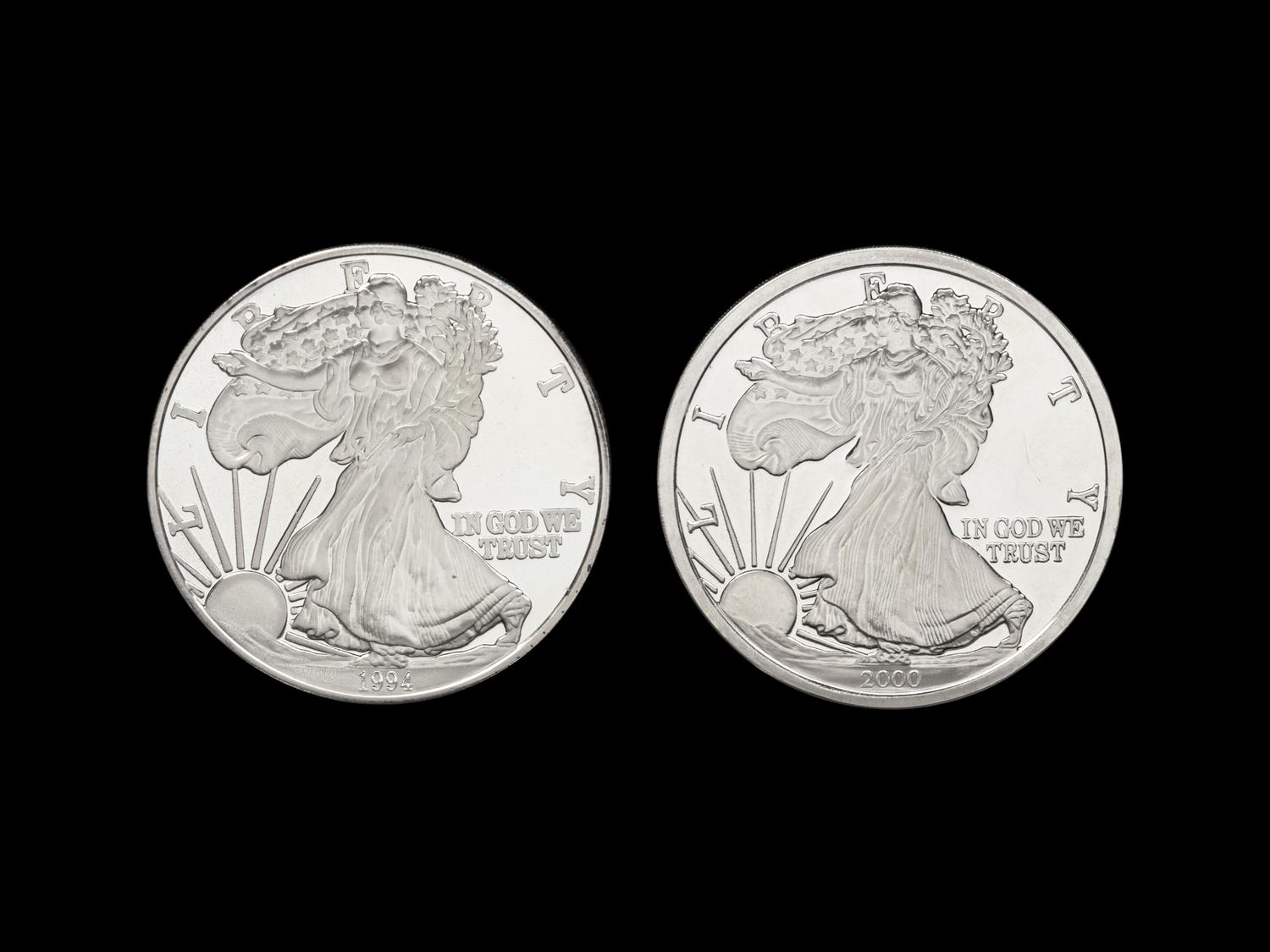 [PRIVATE ISSUE] Two 1-Pound Silver Rounds