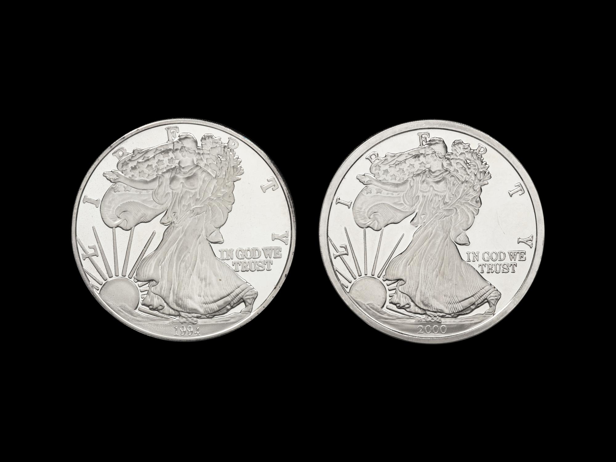 [PRIVATE ISSUE] Two 1-Pound Silver Rounds
