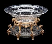 An American Silver Mounted Cut Glass Bowl