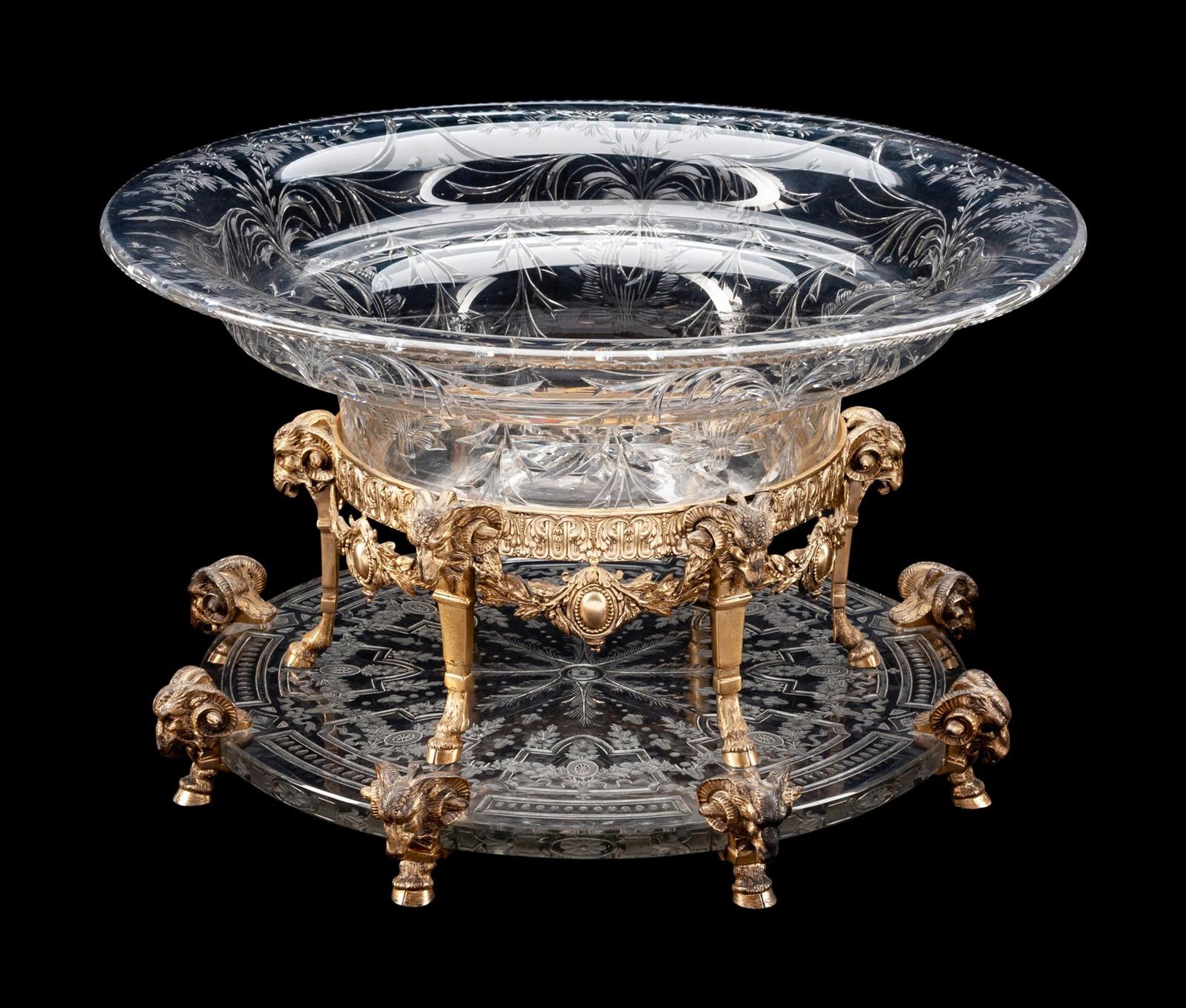 An American Silver Mounted Cut Glass Bowl