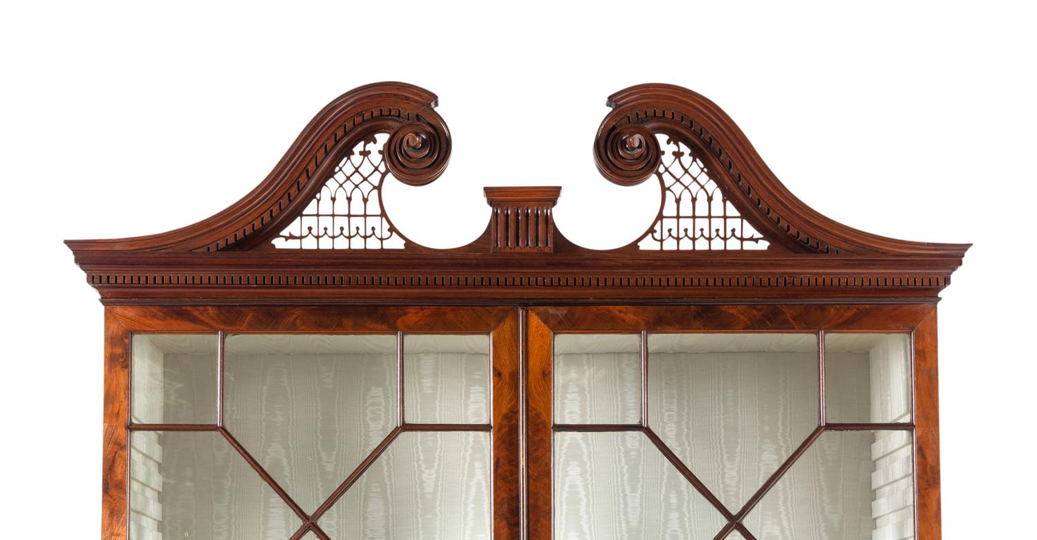 A George III Mahogany Secretary Bookcase