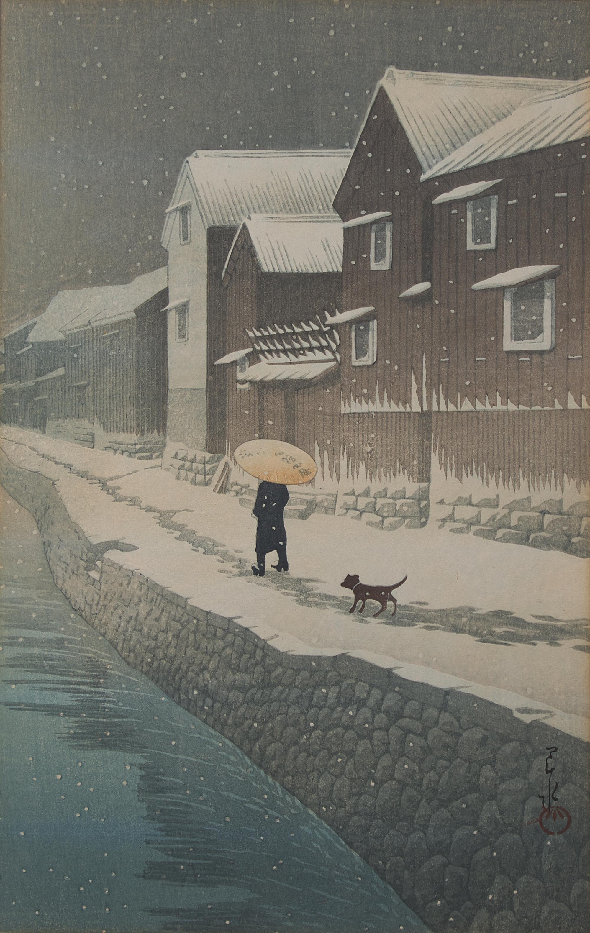 A Group of Seven Japanese Woodblock Prints, 20th Century