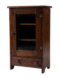 A Miniature Oak Cabinet