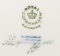 Two Royal Copenhagen Flora Danica Reticulated Porcelain Plates
