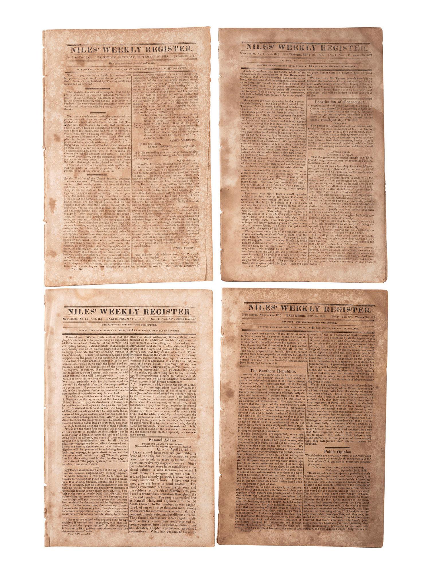 [MILITARIA] 19th c. docs and imprints incl. Civil War content from Estate of Carroll J. Delery III.