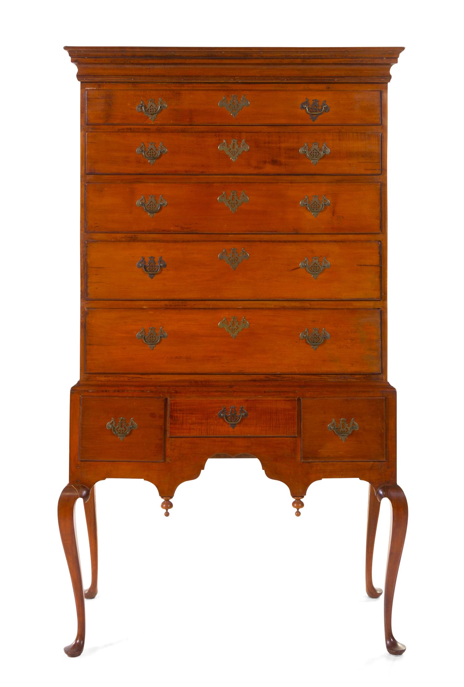 A Queen Anne Maple Highboy
