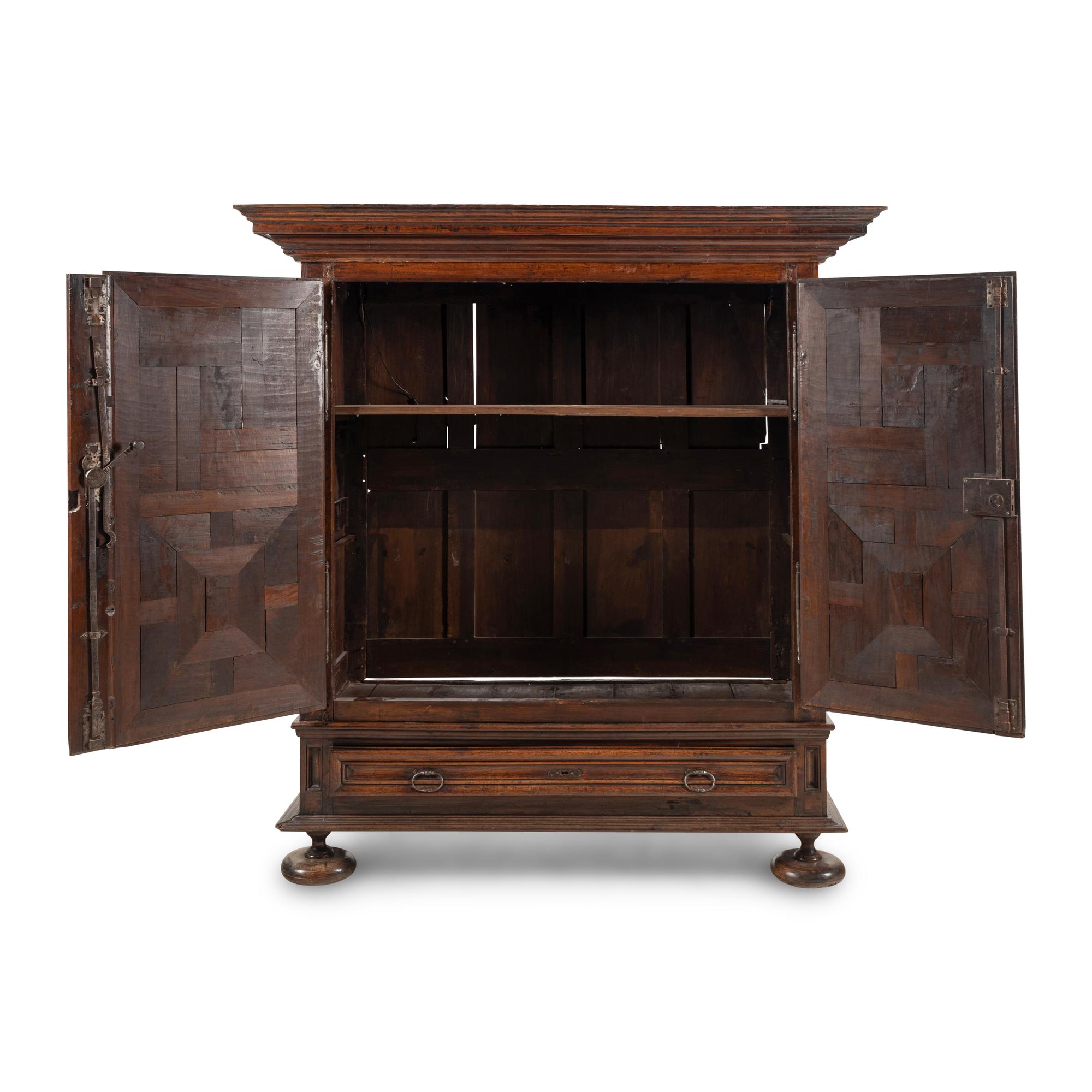 A Louis XIII Walnut Armoire