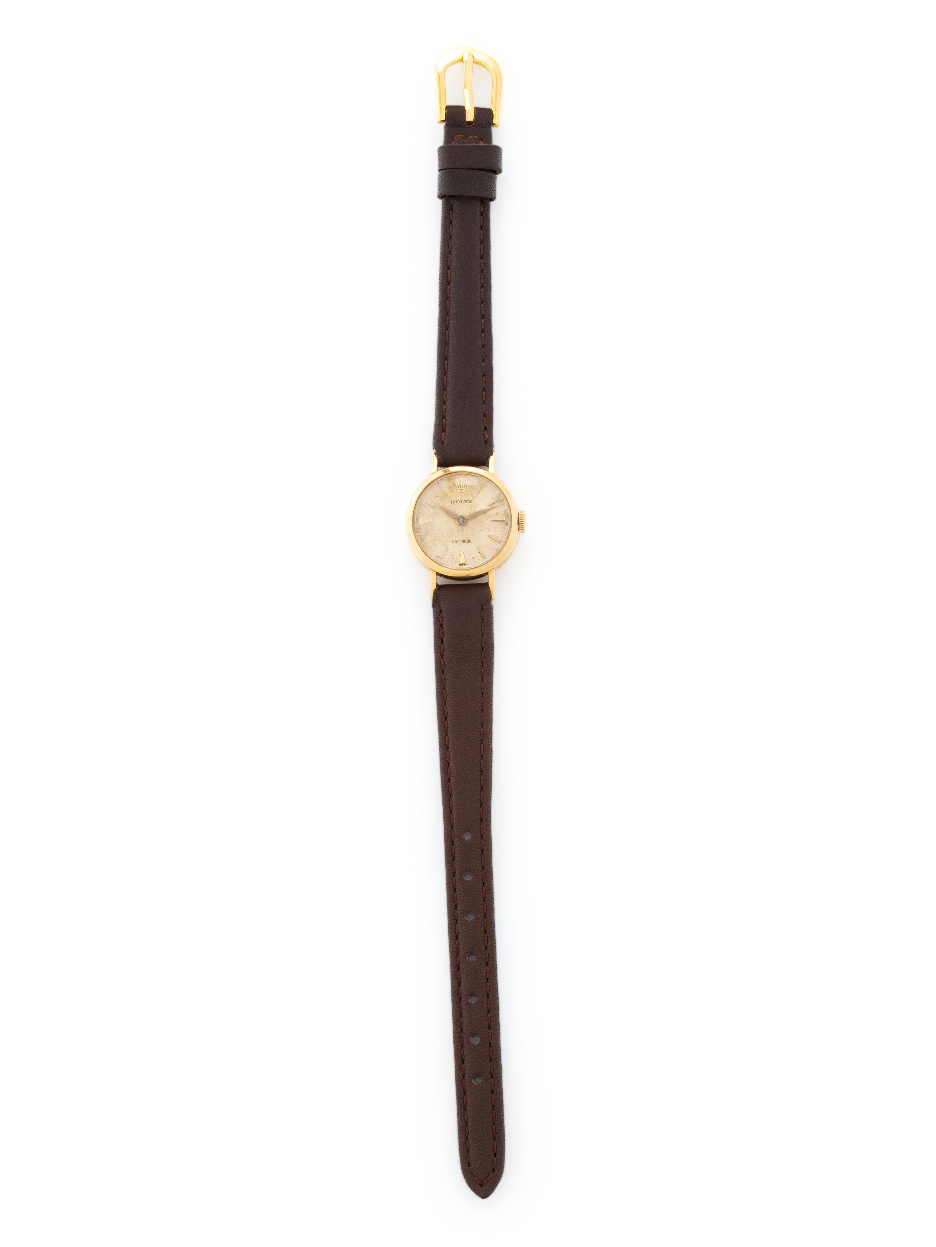ROLEX, REF. 9488 18K YELLOW GOLD VINTAGE 'PRECISION' WATCH