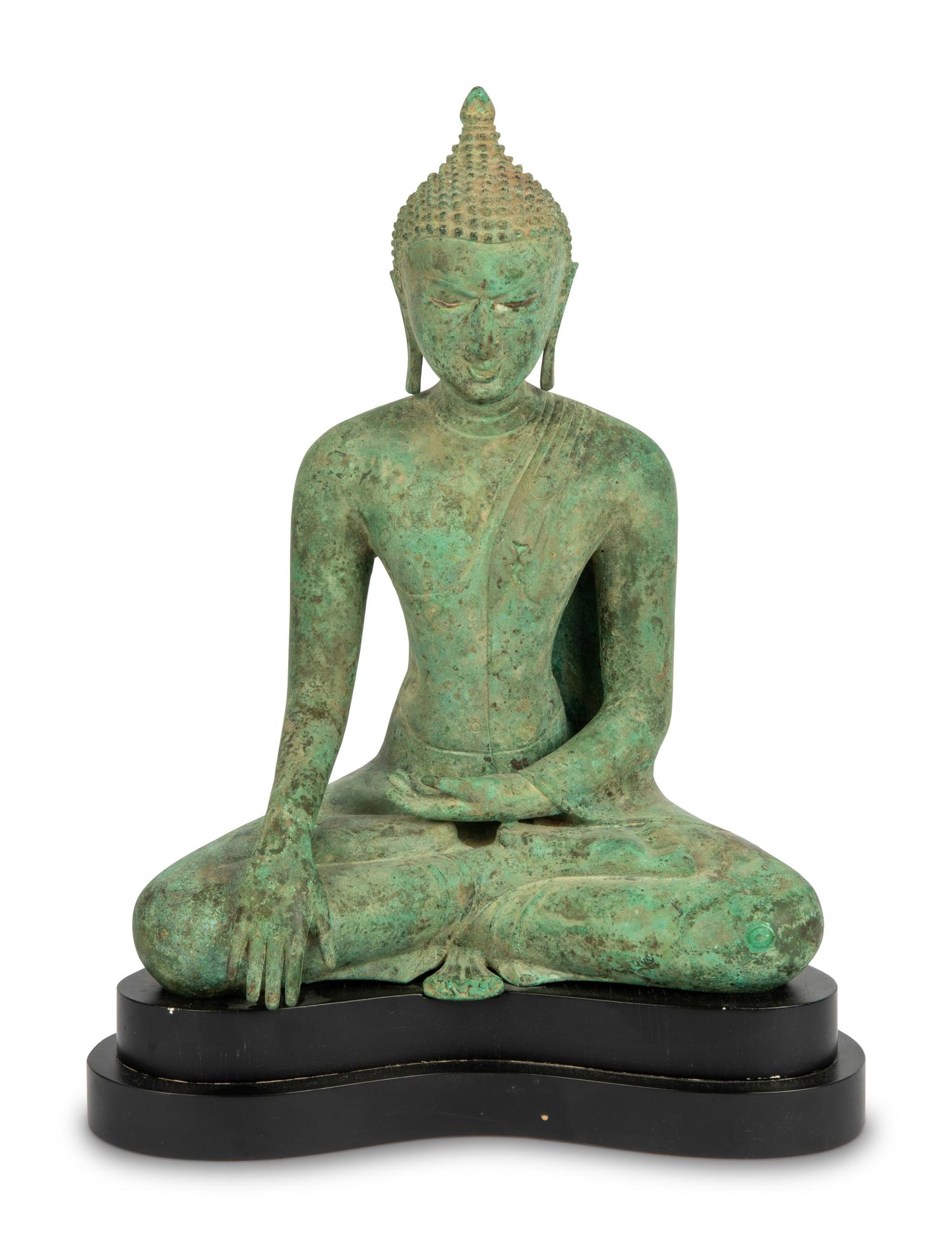 A Thai Bronze Figure of Buddha
