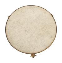A French Empire Style Gilt Metal and Marble Top Gueridon Table — 20th Century