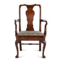 A George III Mahogany Armchair