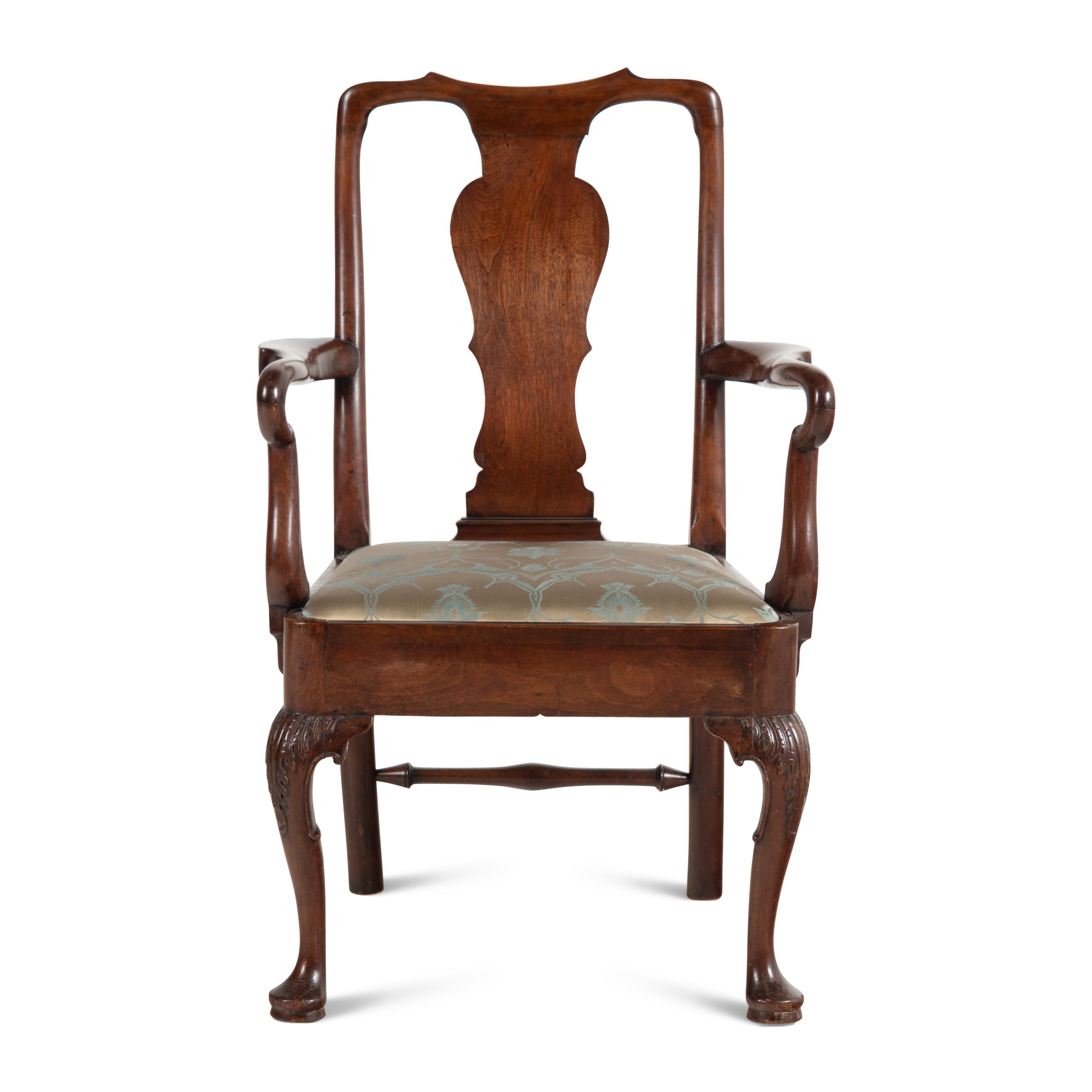 A George III Mahogany Armchair