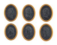 Six Framed Relief Plaques of Roman Emperors — 20TH CENTURY
