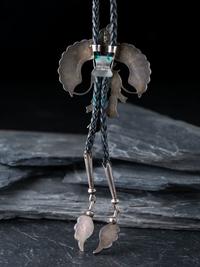 Zuni Mosaic Inlay Eagle Dancer Bolo Tie