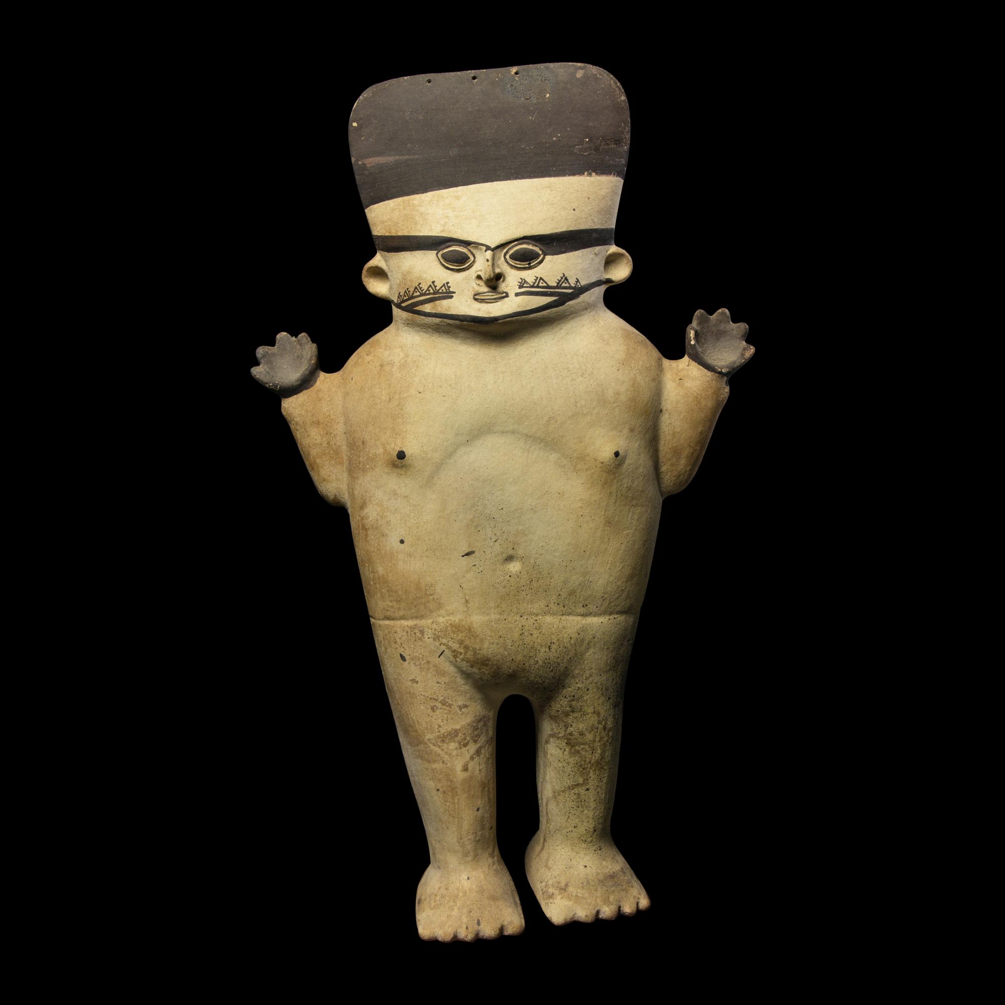 A Chancay Bichrome Cuchimilco Figure