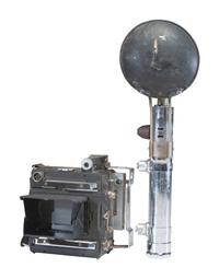 [CAMERAS]. Trio of Graflex and Speed Graphic cameras.