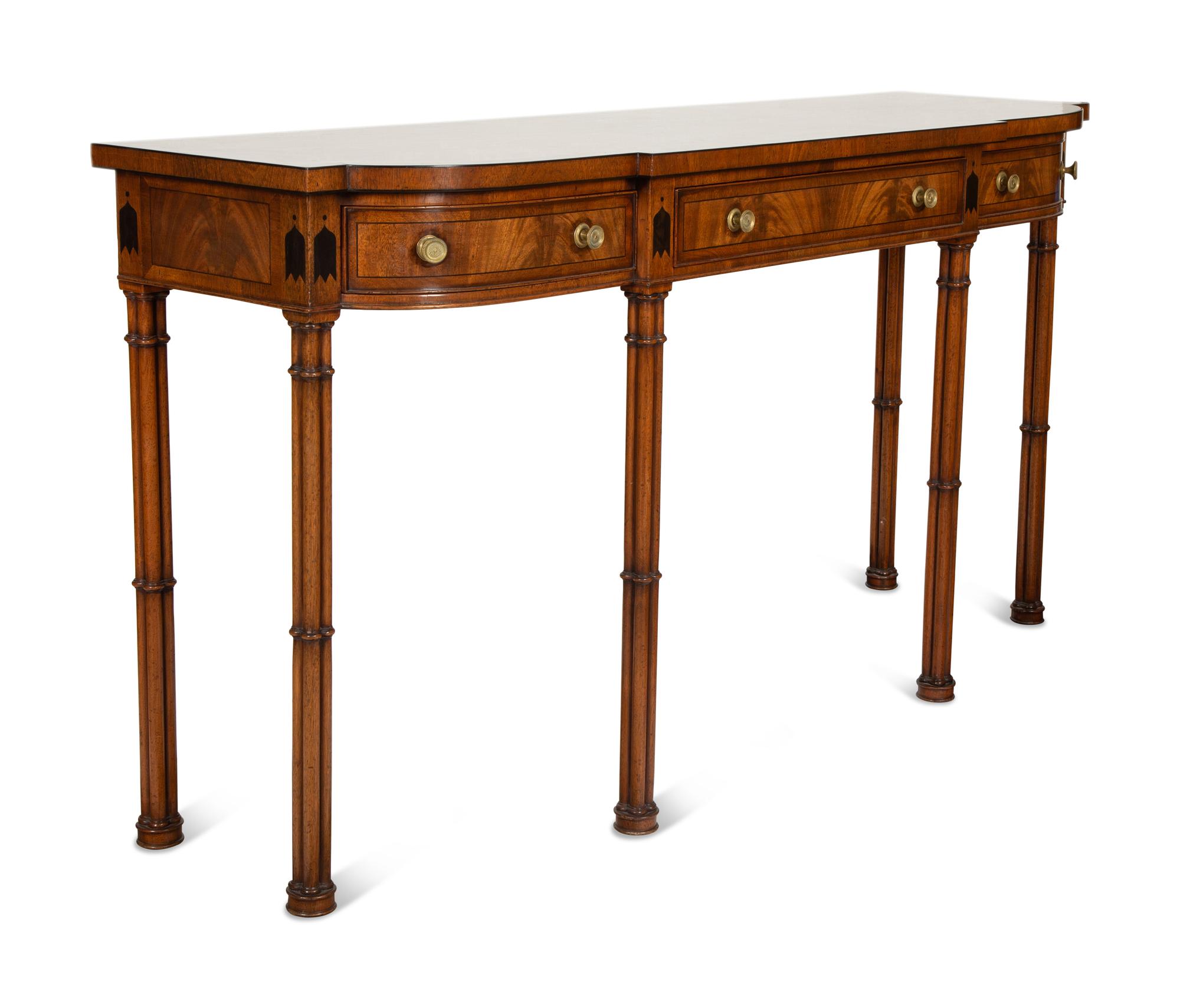A Regency Style Mahogany Console Table
