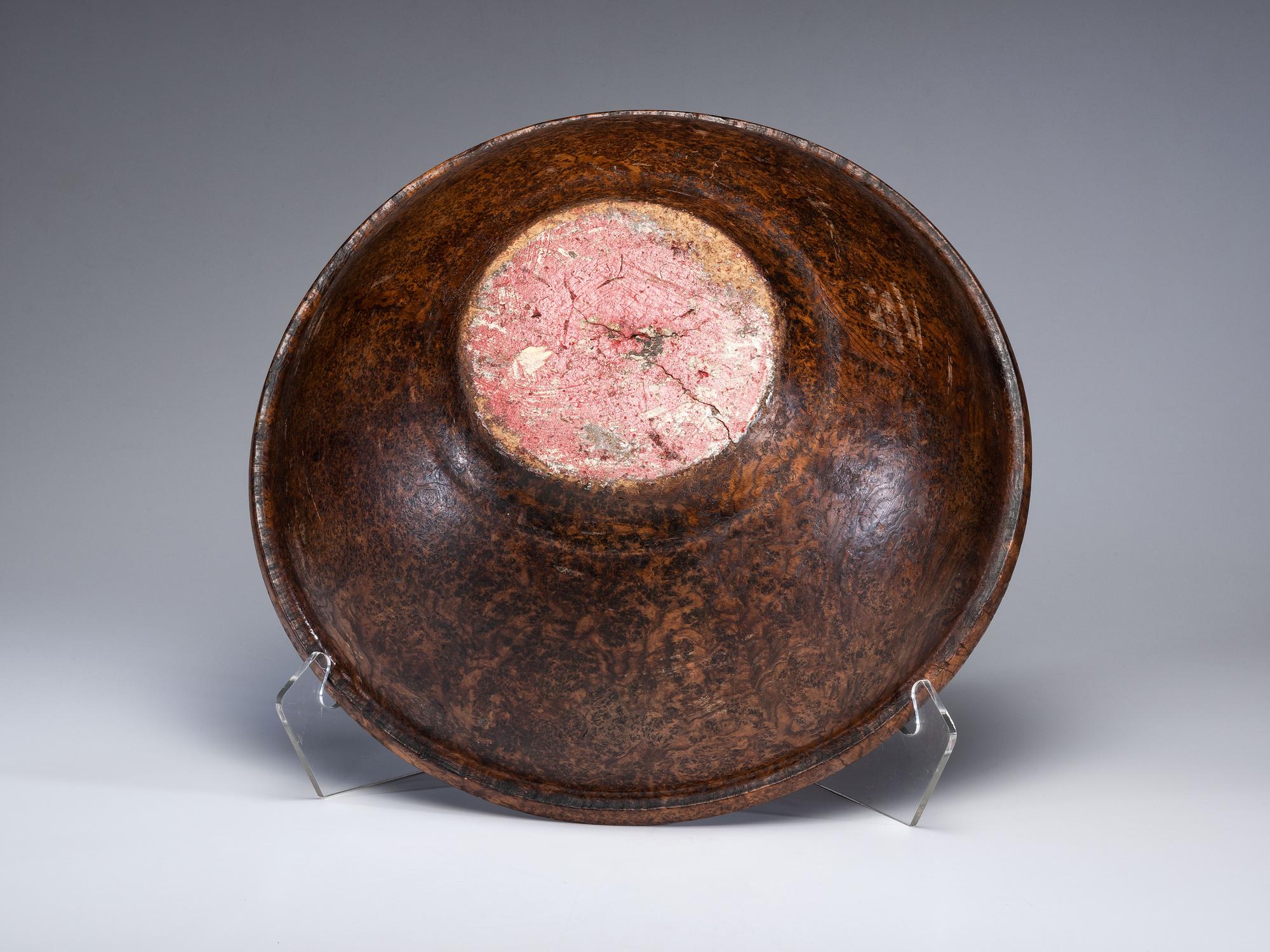 A Turned Burlwood Dough Bowl