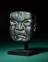 An Olmec Serpentine Maskette