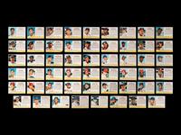A Near Set of 1963 Post Cereal Baseball Cards (198/200) Including Mickey Mantle, Multiple Hall of Famers and Short Prints